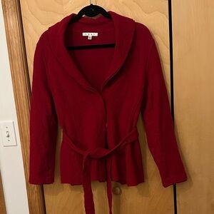 CAbi Red Women's Sweater Cardigan